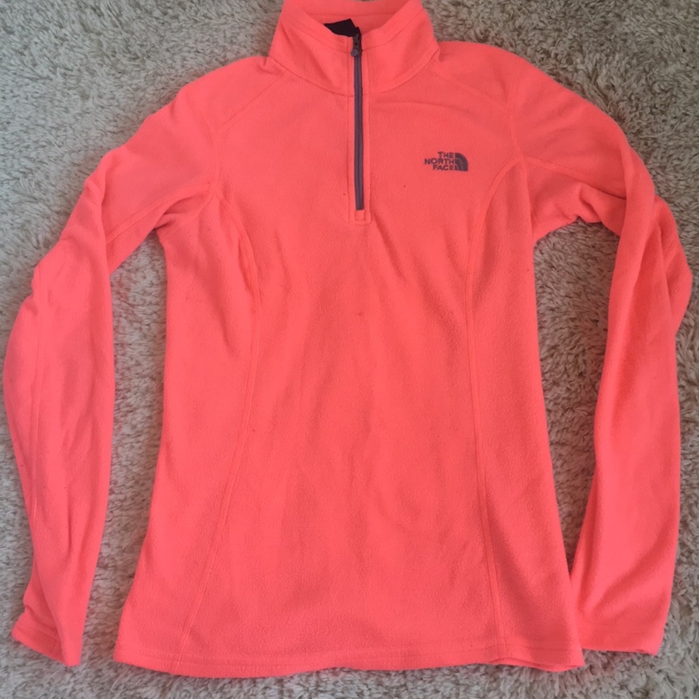 NORTH FACE PINK FLEECE QUARTER ZIP